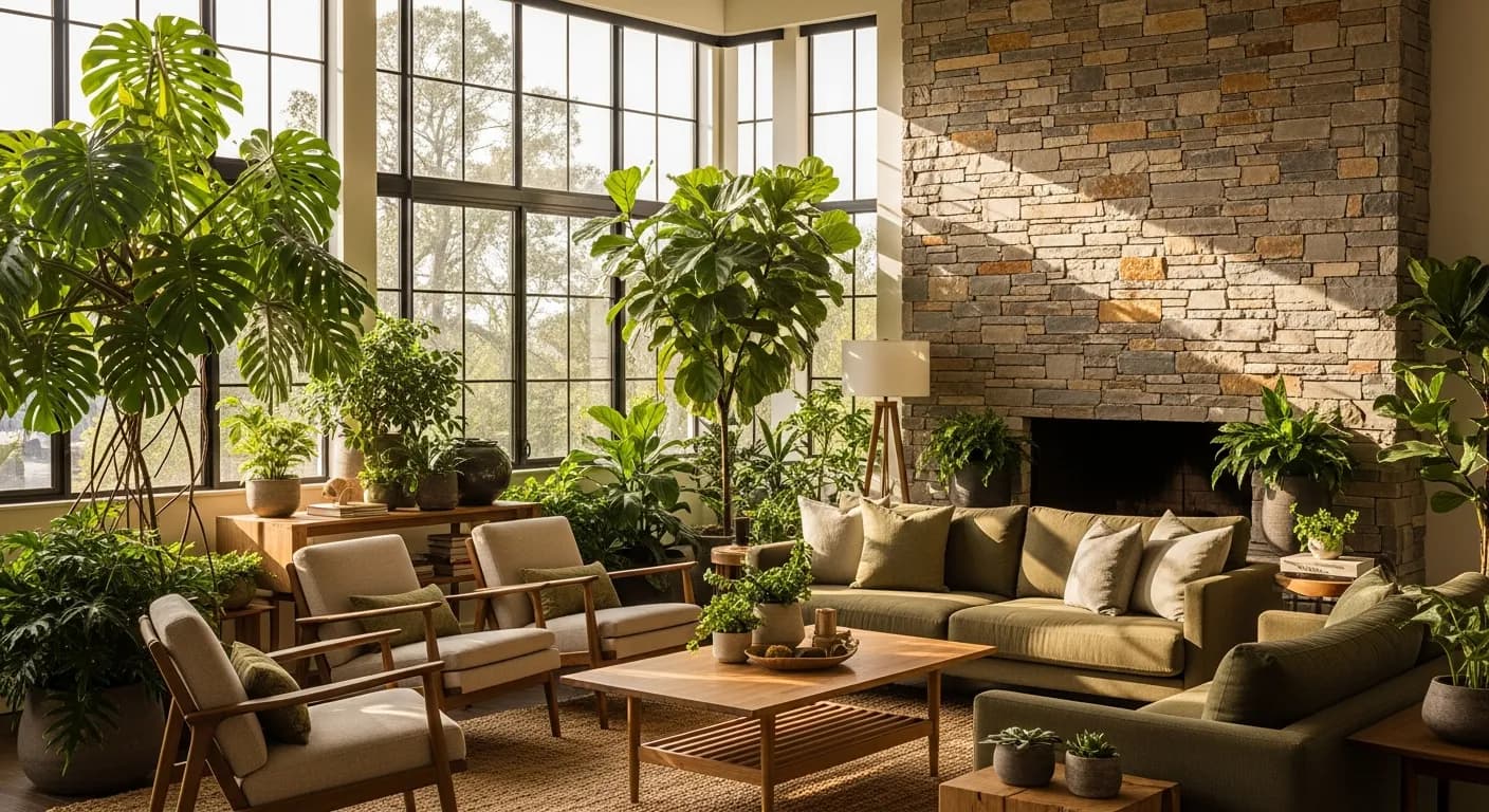 Biophilic Interior Design: How to Bring Nature Into Every Room (With AI Before & After)
