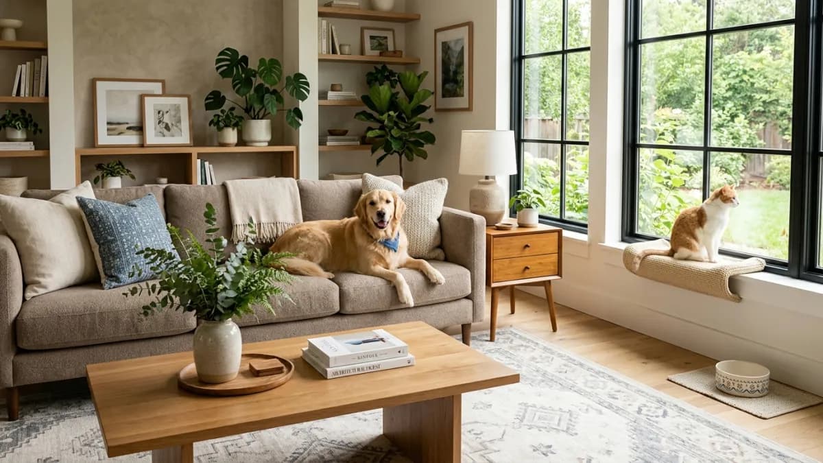 Pet-Friendly Interior Design That Actually Looks Good: The Complete Guide for Dog and Cat Owners (2026)