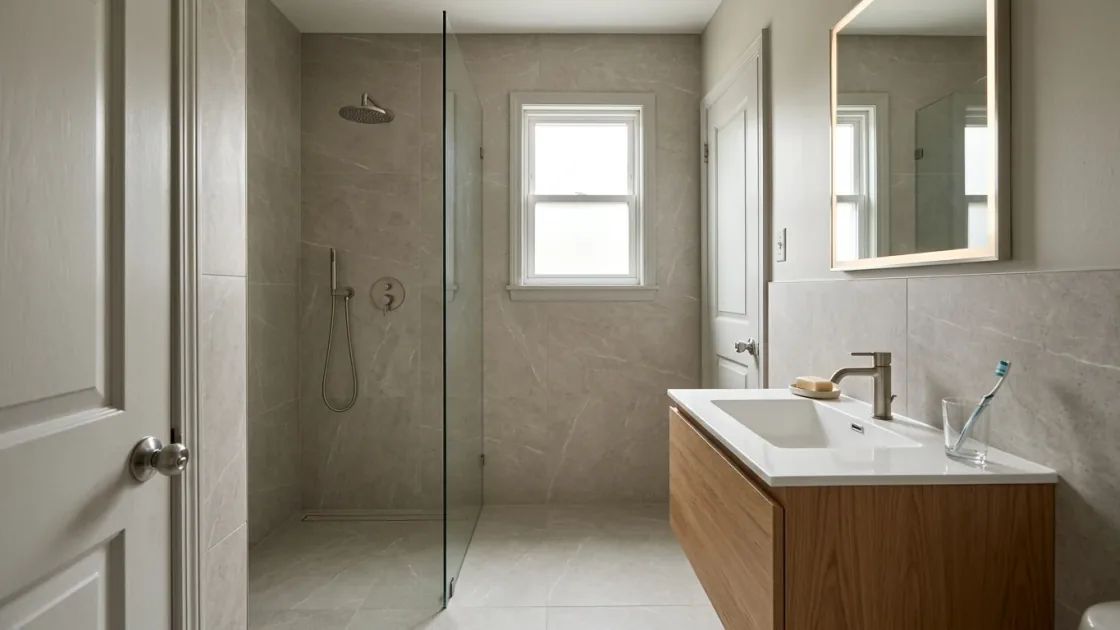 Modern spa bathroom example