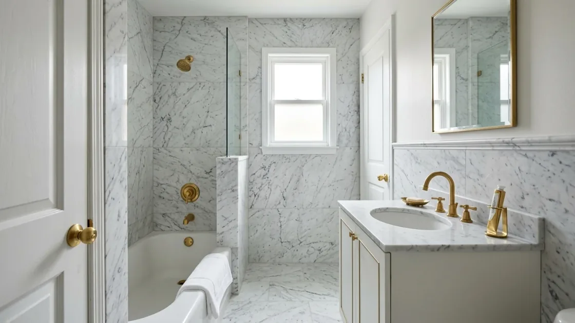 Marble classic bathroom example
