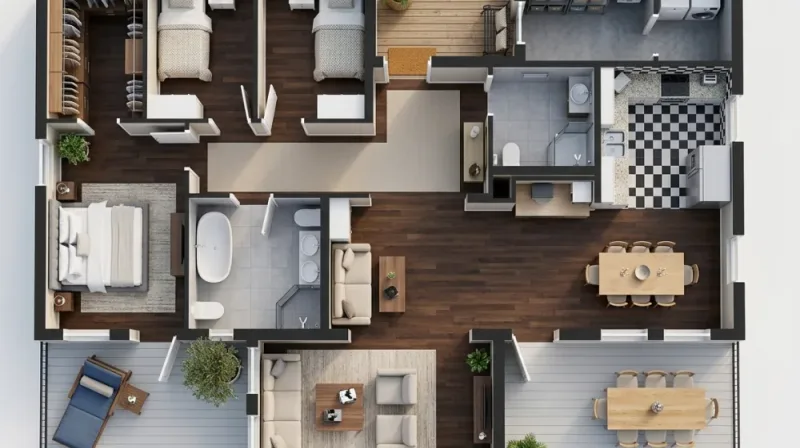 AI Floorplan to 3D
