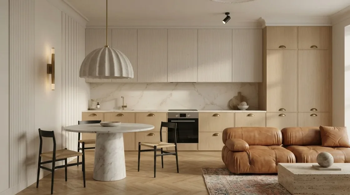 Same room with every piece of furniture replaced