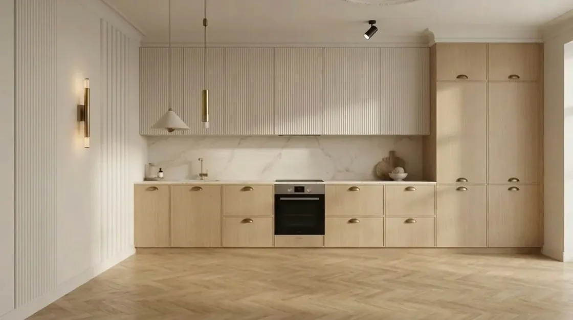 Same room with the furniture removed