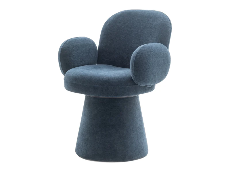 Source photo of the Steel Blue Swivel Chair, converted to a 3D model
