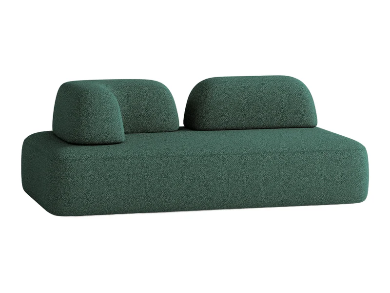 Source photo of the Forest Green Sofa, converted to a 3D model