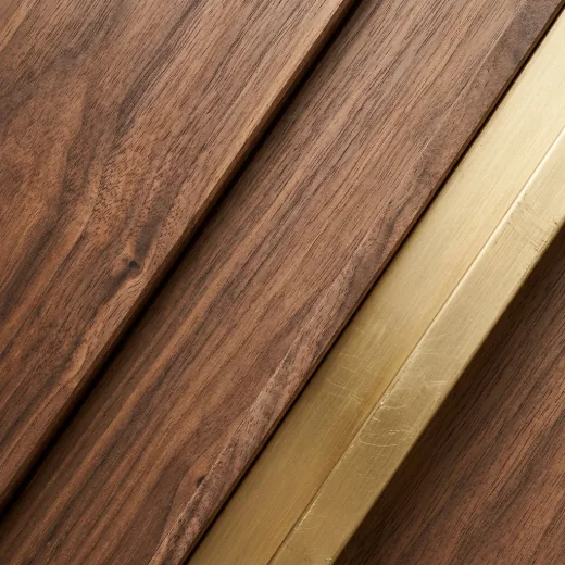 Walnut + Brass