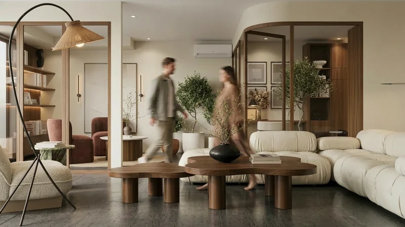 Adults in Motion render style