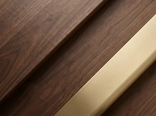 Walnut + Brass