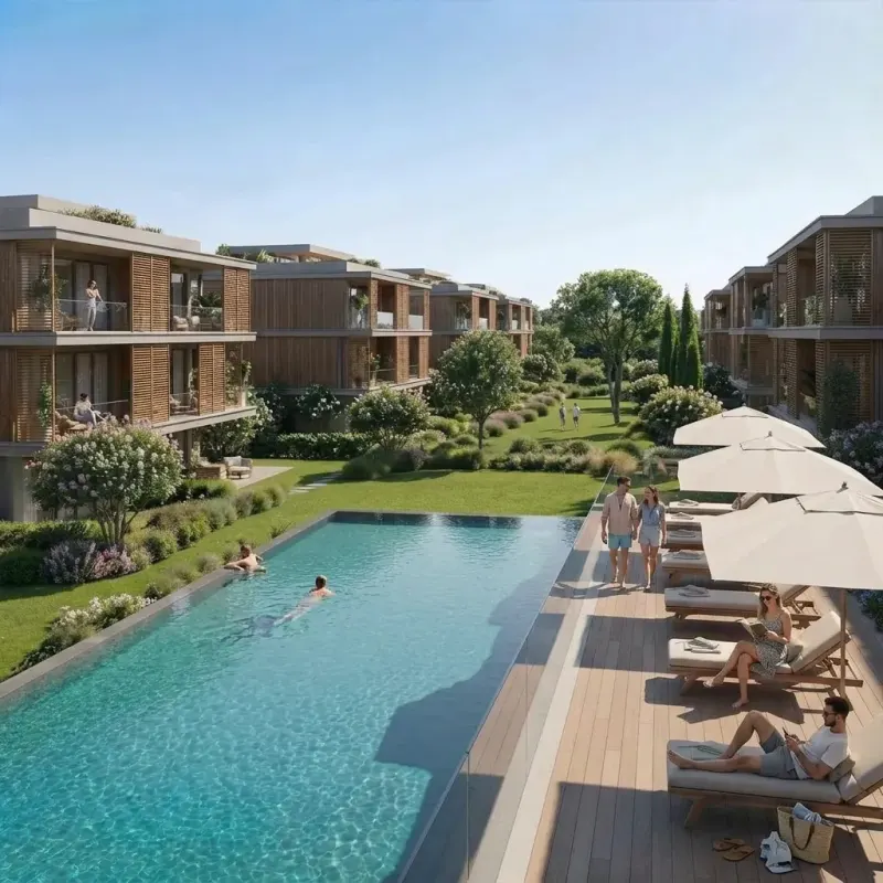 Pool designed with MeltFlex AI: Casual, Garden Pool