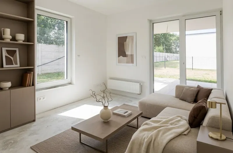 Living Room designed with MeltFlex AI: Staged Living Room