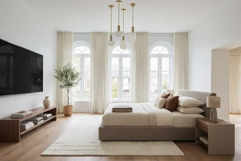 Living Room designed with MeltFlex AI: Character Home, Staged Bedroom