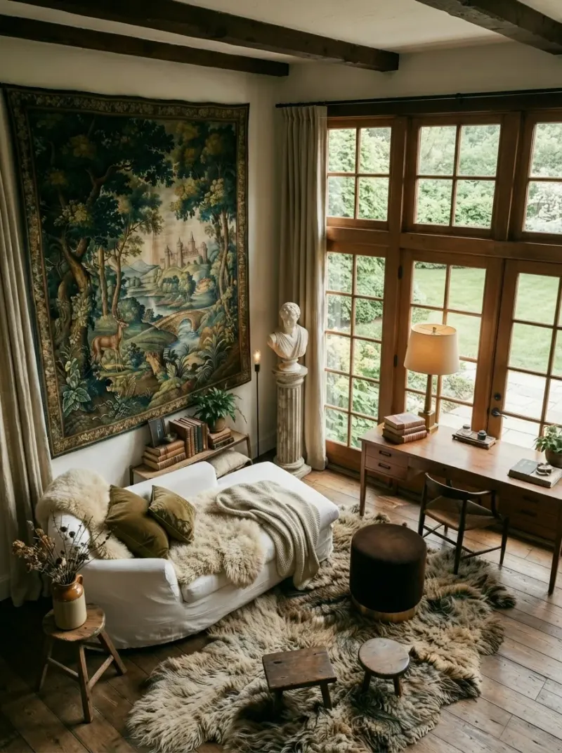 Home Office designed with MeltFlex AI: Country House Study