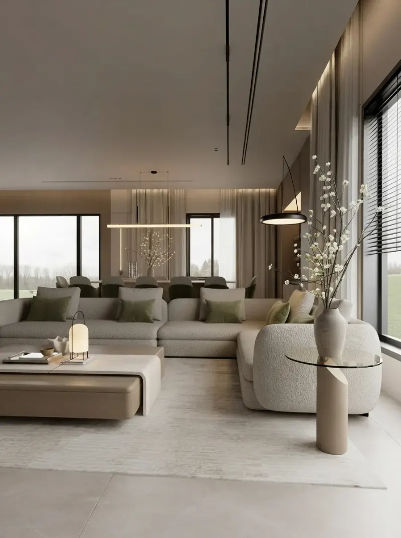 Home Office designed with MeltFlex AI: Open Plan With Desk Nook