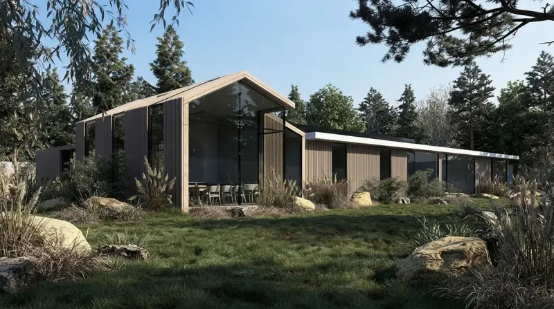 Garden designed with MeltFlex AI: Naturalistic Grass Garden
