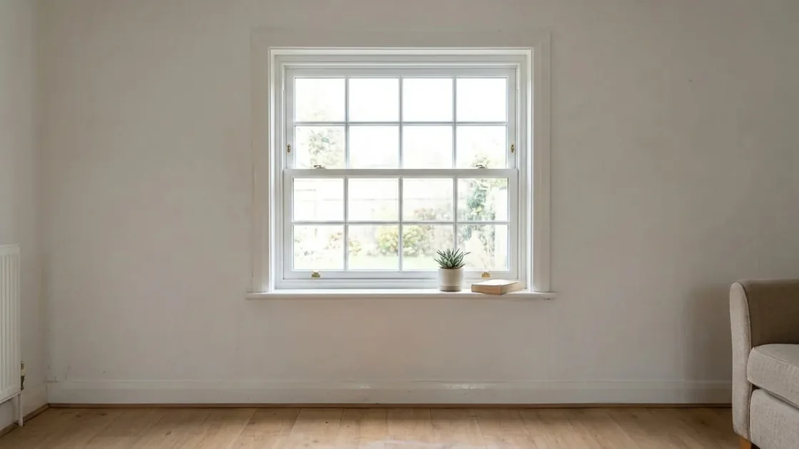 Same window restyled as a traditional Georgian six-pane window