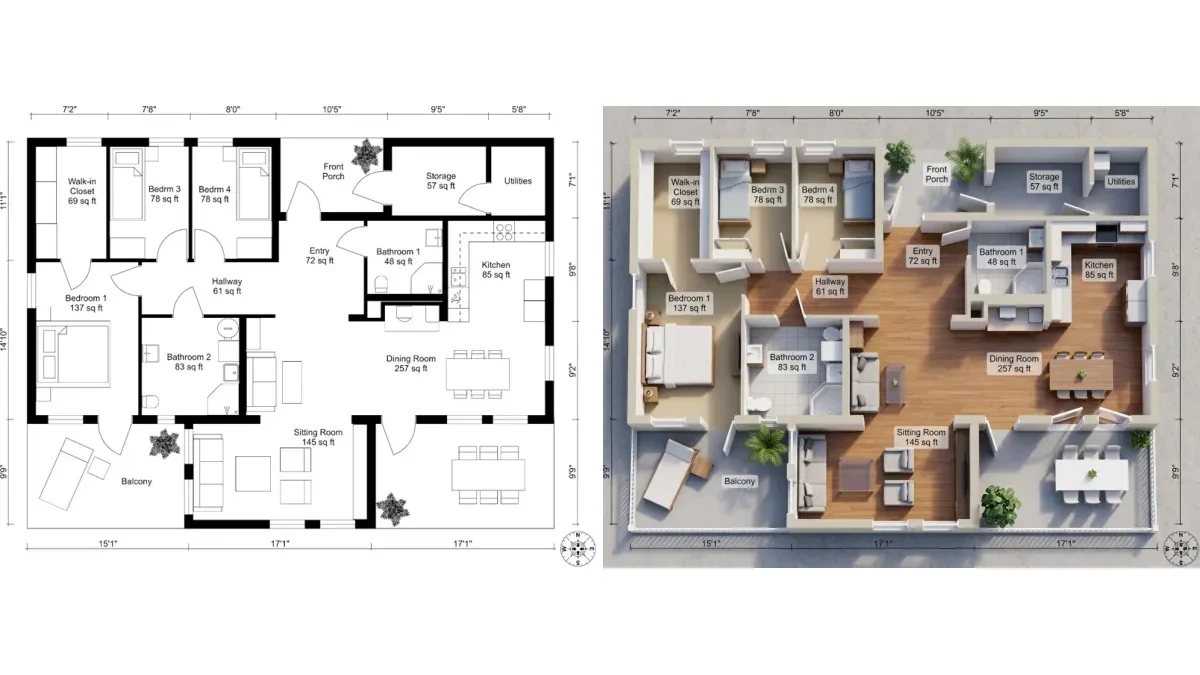 36 AI Floor Plan Prompts for ChatGPT, Gemini and Nano Banana