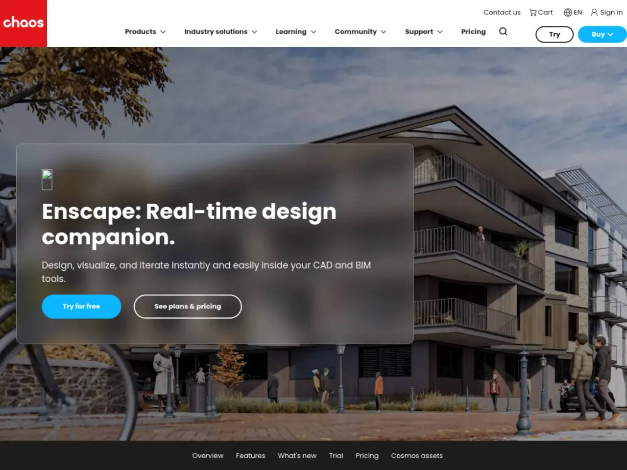 Enscape landing page screenshot