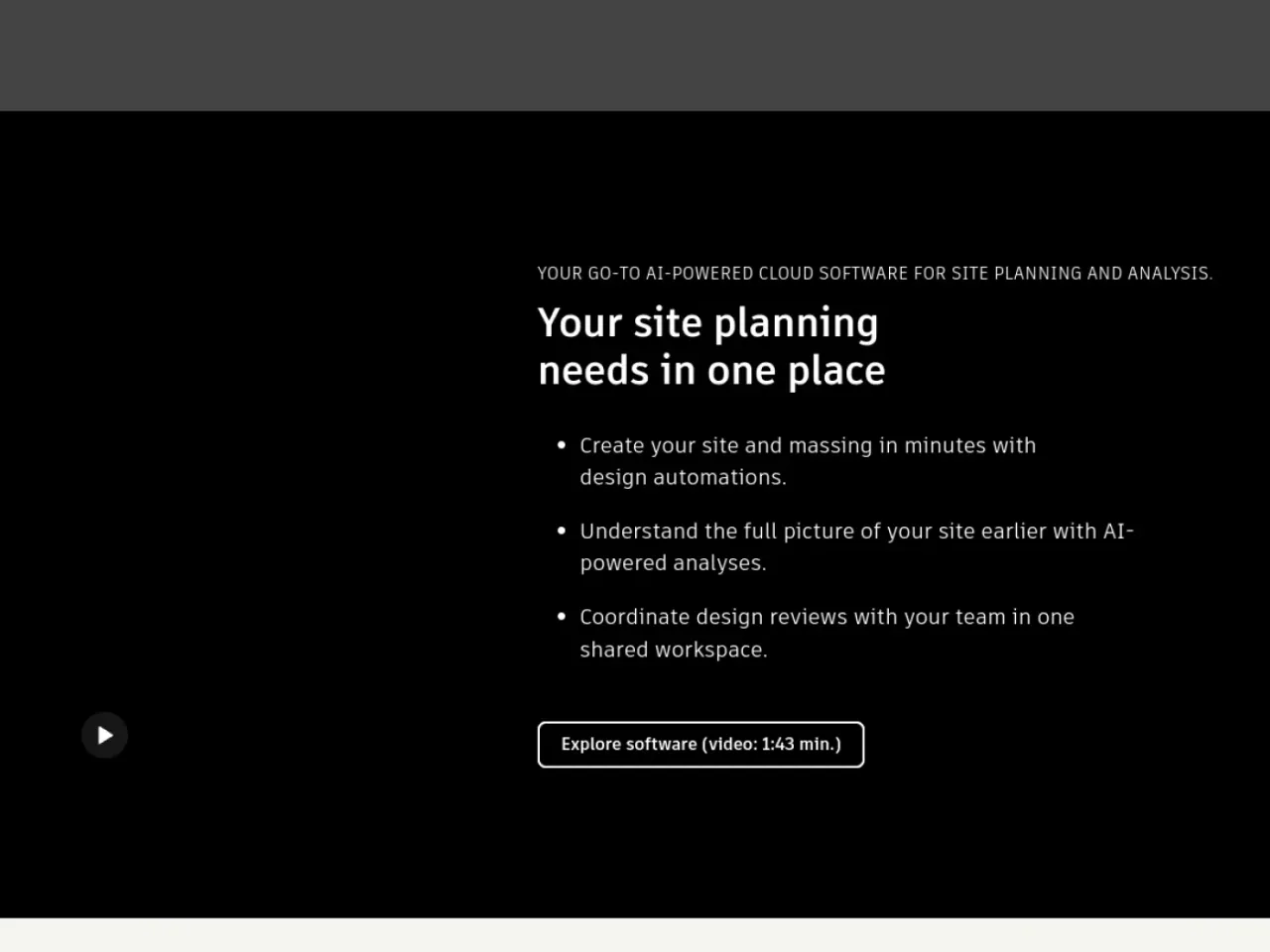 Autodesk Forma landing page screenshot