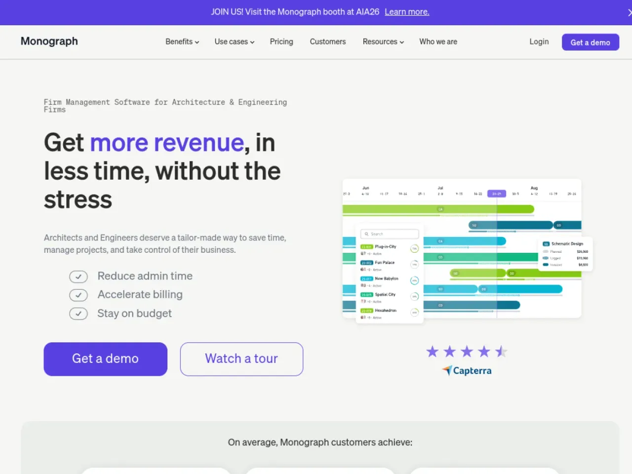 Monograph landing page screenshot