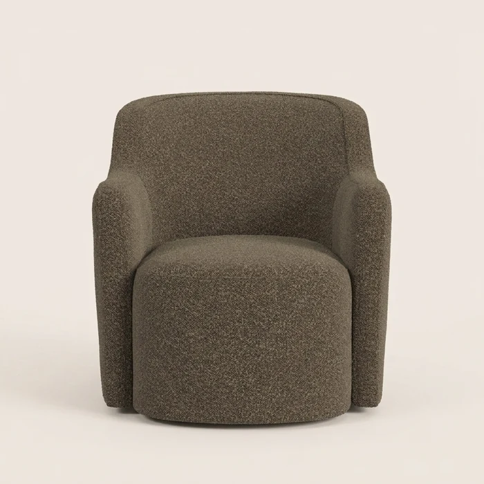 Ashley HomePop Boucle Chair, real product visualized in CGI