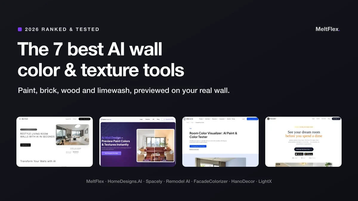 Best AI Wall Color & Texture Tools: 7 Tested for 2026