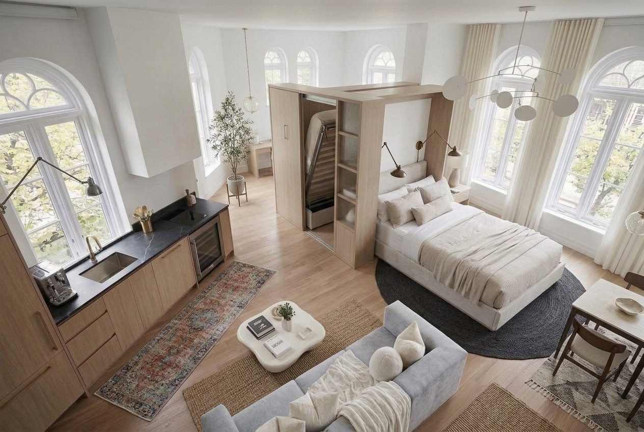 Studio Apartment Design: 12 Layout Ideas, Space-Saving Tips & AI Planning (2026)