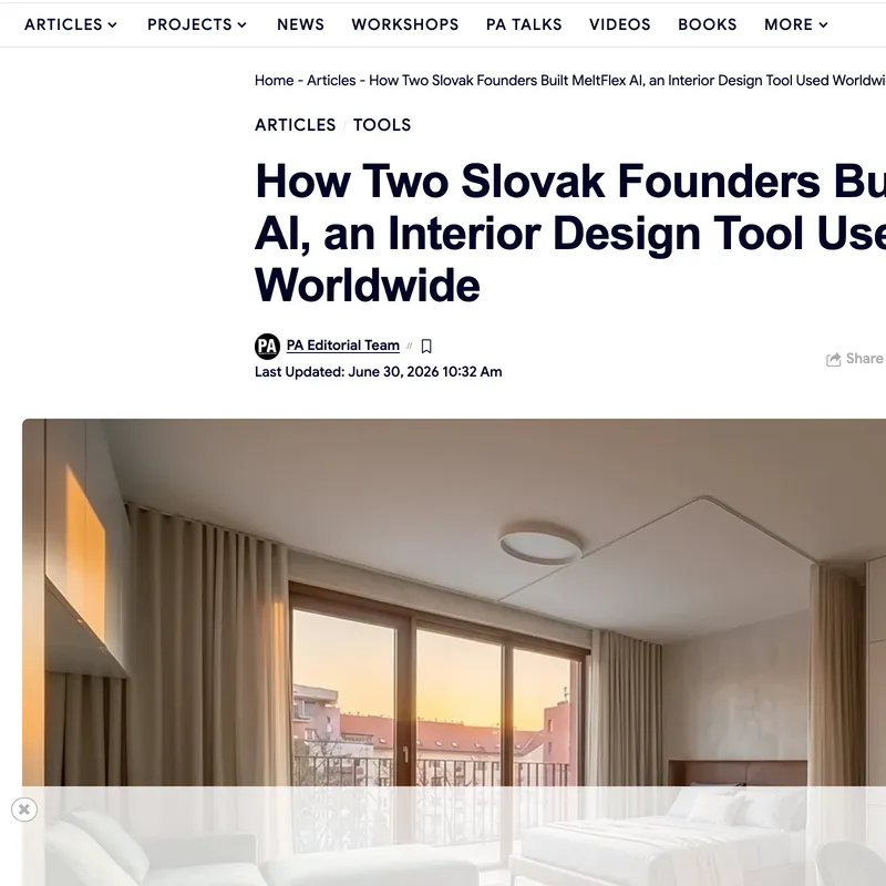 Parametric Architecture article: How Two Slovak Founders Built MeltFlex AI
