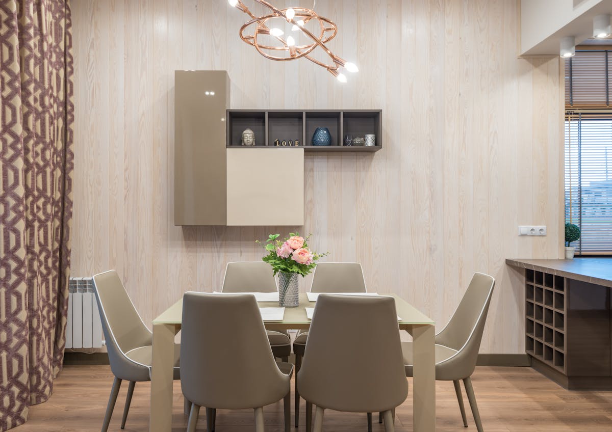 Minimalist interior with clean surfaces, neutral palette, and carefully curated objects