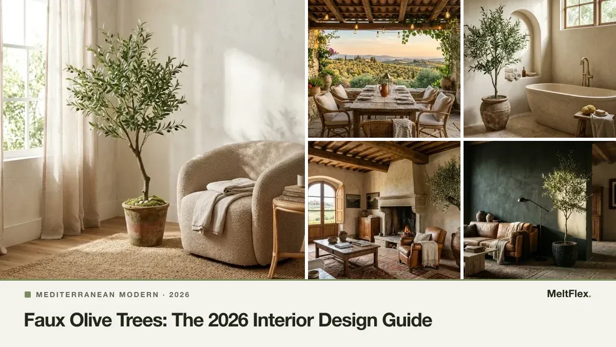 Faux Olive Trees: The 2026 Interior Design Guide (Real vs Artificial)