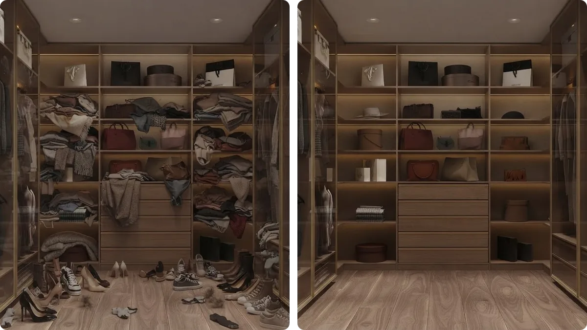 How to Organize a Closet: Rod Math Instead of More Bins