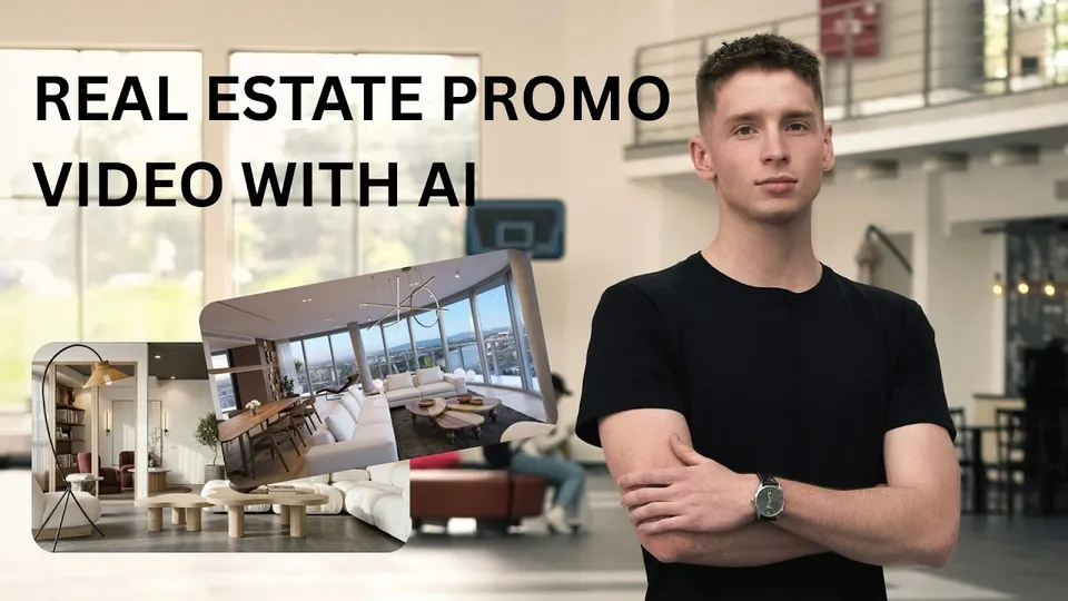 A real estate promo video being generated from photos with MeltFlex AI