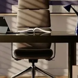 grey office chair