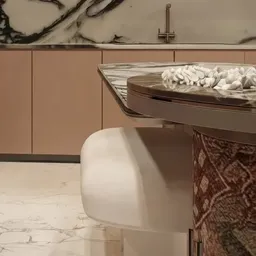 marble kitchen island