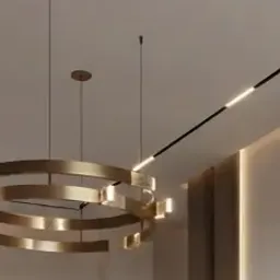 brass ring chandelier