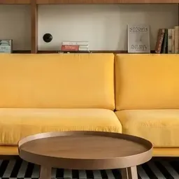 yellow sofa