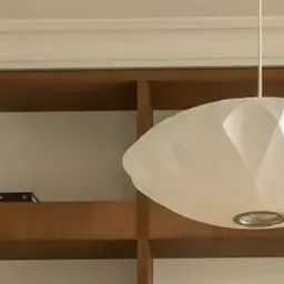 white pendant light