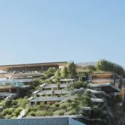 glass facade section