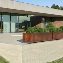 corten steel planters