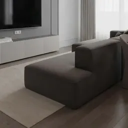 dark grey modular sofa