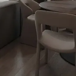 round wooden dining table
