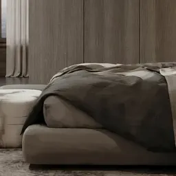 upholstered bed