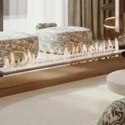 linear fireplace