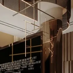 sculptural pendant light