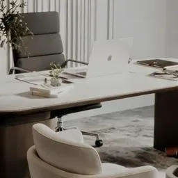 curved executive desk
