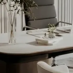 grey office chair
