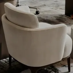 cream accent armchair