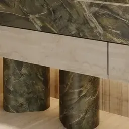 cylindrical marble sink legs