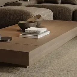 wooden coffee table