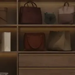 dark red handbag