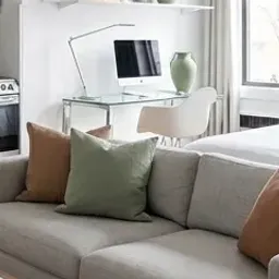 light grey sofa